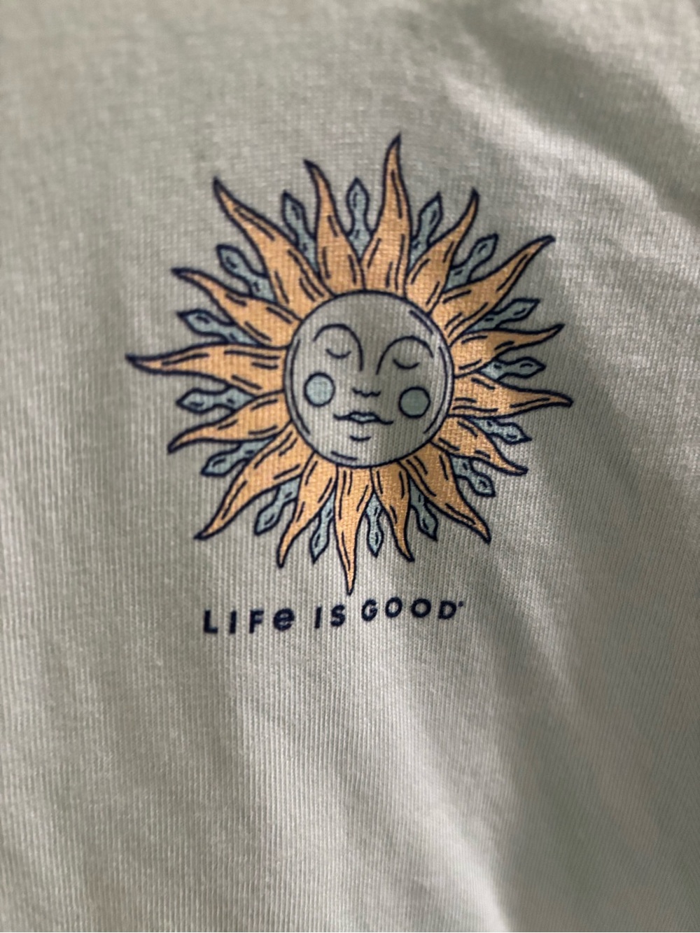 New! Life Is Good Light Mint V-Neck Tee with Sunflower Graphic xxl - Picture 4 of 6